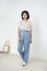 Light blue straight cut trousers
