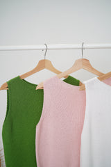 white boat collar minimal vest