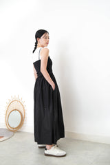 Black cami one piece dress