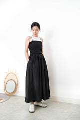 Black cami one piece dress