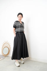 Black cami one piece dress
