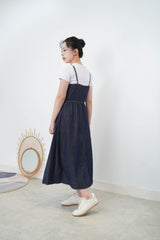 Summer denim cami dress w/ buttons