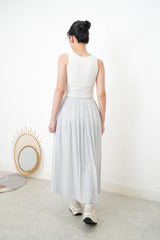 Oatmeal vest with inner bra pad