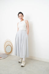 Oatmeal vest with inner bra pad