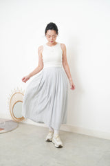 Oatmeal vest with inner bra pad