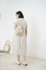 Ivory pu backpack