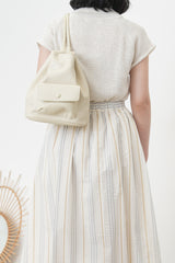 Ivory pu backpack