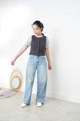 Straight cut summer jeans