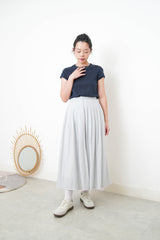 Navy summer Tee in folded sleeves