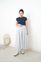 Navy summer Tee in folded sleeves