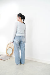 Straight cut summer jeans