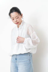 white mesh jacket with detail floral embroidery