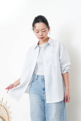 Blue stripy shirt