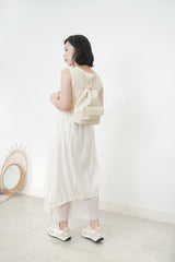 Ivory pu backpack
