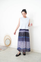 Blue minimal vest in crop cut