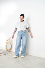 Straight cut summer jeans