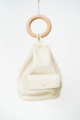 Ivory pu backpack