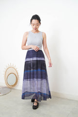 Blue vest with inner bra pad