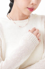 Ivory cashmere & mohair premium top