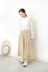 Ivory cashmere & mohair premium top