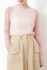 Camel wide leg palazzo w/ pocket buttons