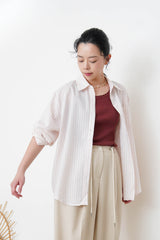 wine vest w/ embroidery trimmed
