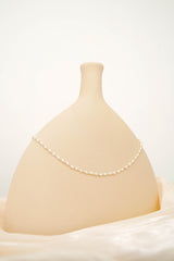 Freshwater pearl w/ 925 silver minimal necklace
