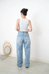 Grey vest w/ embroidery