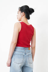 Red vest w/ embroidery