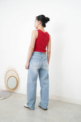 Red vest w/ embroidery