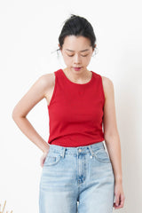 Red vest w/ embroidery