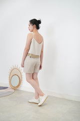 Light 2 ways cami vest in double layers