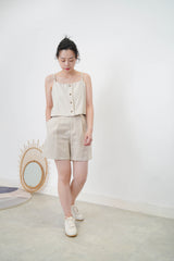 Light 2 ways cami vest in double layers