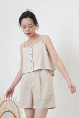 Light 2 ways cami vest in double layers