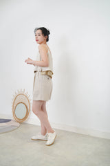 Light 2 ways cami vest in double layers