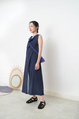 Navy double layer dress