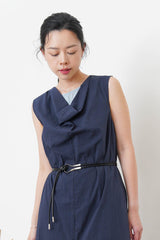 Silver buckle belt w/ knot style