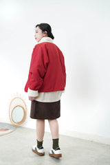 Ivory 2 ways fleece jacket