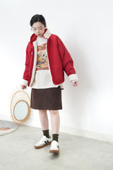 Ivory 2 ways fleece jacket