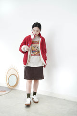 Ivory 2 ways fleece jacket