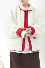 Ivory 2 ways fleece jacket