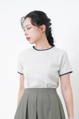 Grey Tee w/ contrast color