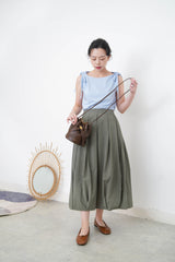 Ribbon shoulder detail vest