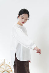 White crochet shirt blouse