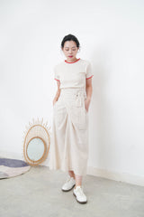 Ivory Tee w/ contrast color