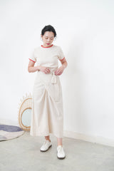 Ivory Tee w/ contrast color
