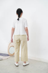white short sleeves lace outer