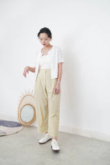white short sleeves lace outer