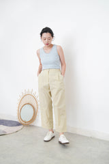 Light yellow summer trousers