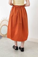 Pumkin skirt in pleats